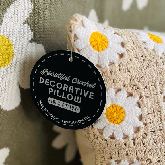 Crochet Throw Pillow - Picture 5 of 5